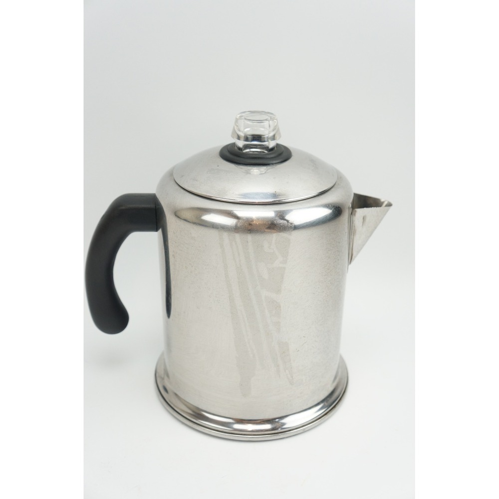 Farberware Yosemite 8-Cup Coffee Percolator Stainless Steel Stovetop Good - Picture 3 of 6